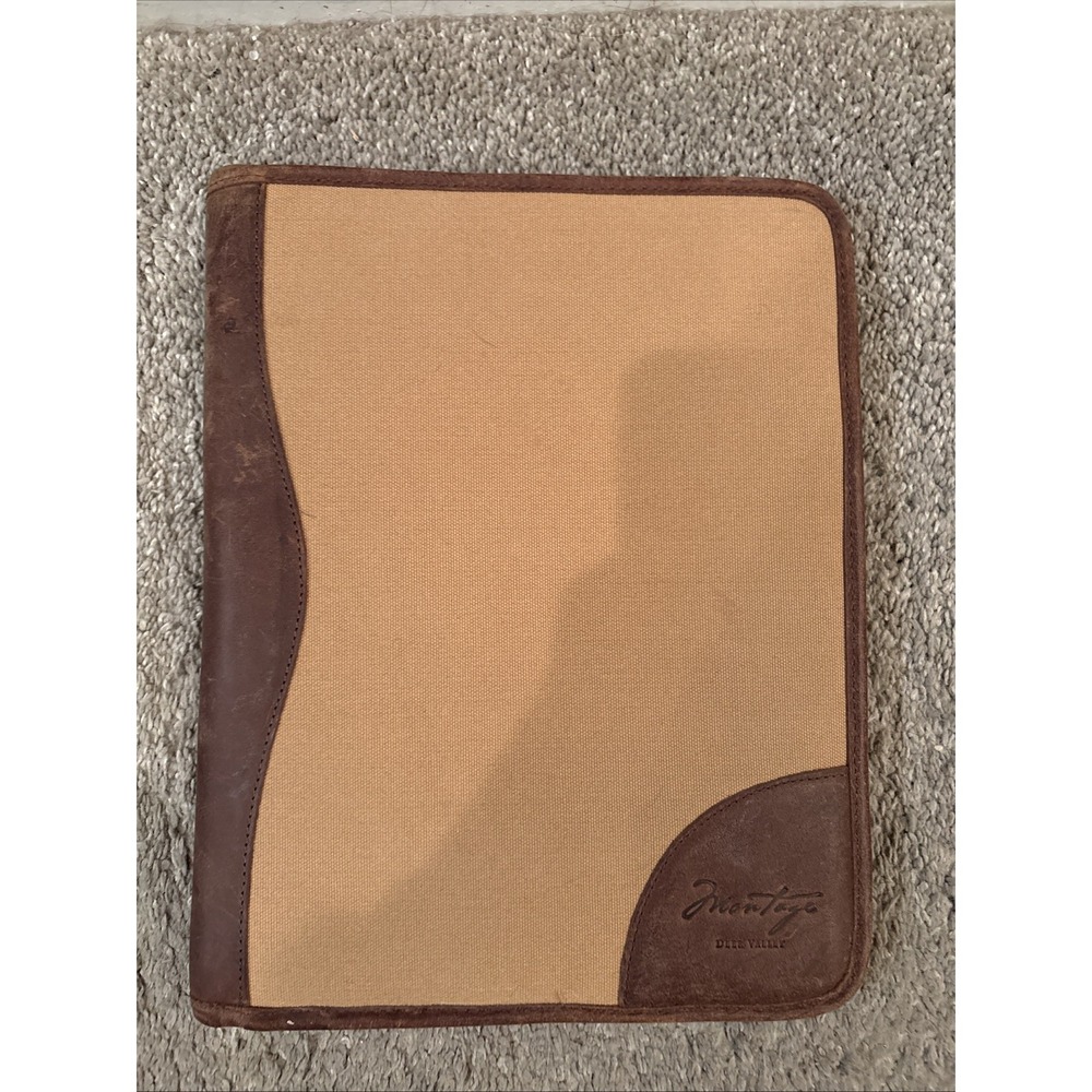 Canyon‎ Outback Leather Meeting Portfolio  Brown 12.5 x 9.75"